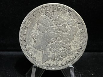 1884 S Morgan Silver Dollar - Fine