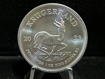 2023 South Africa Krugerrand One Troy Ounce .999 Fine Silver Coin