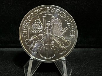 2023 Republic Of Austria Austrian Philharmonic One Troy Ounce .999 Fine Silver Coin