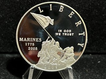 2005 United States Mint Marine Corps Commemorative Proof Silver Dollar