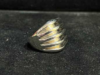 925 Sterling Silver Statement Ring - Size 6.75