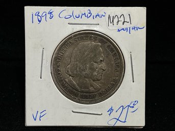1893 Columbian Exposition Commemorative Silver Half Dollar - Very Fine