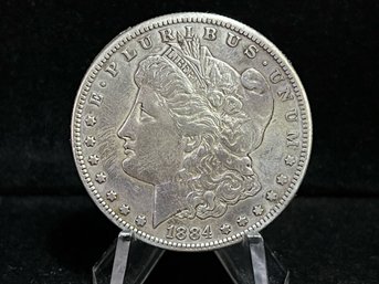 1884 S Morgan Silver Dollar - Very Fine