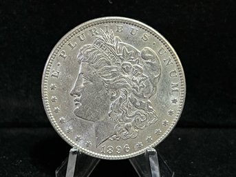 1896 P Morgan Silver Dollar - Almost Uncirculated