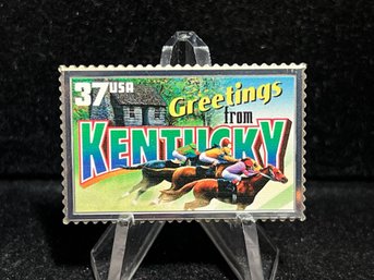 Greetings From America USPS Silver State Stamp 'Kentucky' 23.6g .999 Fine Silver Bar