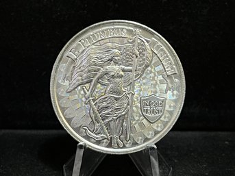In God We Trust One Troy Ounce .999 Fine Silver Round