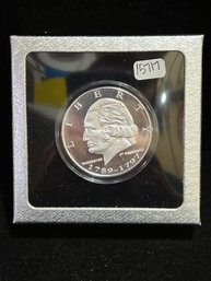George Washington Commemorative One Troy Ounce .999 Fine Silver Round