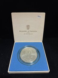 1973 20 Balboa Silver Coin - 3.85 Net Silver Ounces