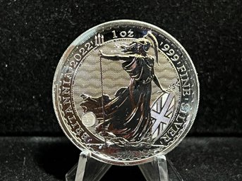 2022 Britannia One Troy Ounce .999 Fine Silver Coin