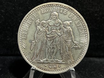 1967 10 Francs .7234 Troy Ounce .999 Fine Silver Coin