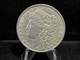 1896 P Morgan Silver Dollar - Almost Uncirculated