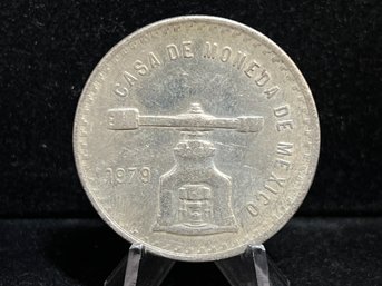 1979 Mexico 1 Onza One Troy Ounce .999 Fine Silver Coin