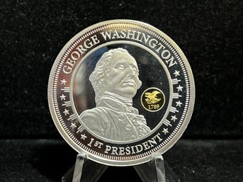 Presidential Legacy George Washington One Troy Ounce .999 Fine Silver Round
