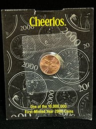 2000 Cheerios Lincoln Cent - On Original Card