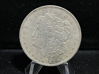 1921 D Morgan Silver Dollar - Almost Uncirculated