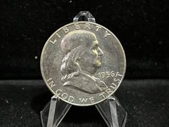 1956 P Franklin Silver Half Dollar - Proof