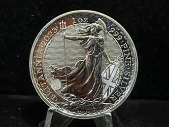 2023 Britannia One Troy Ounce .999 Fine Silver Coin