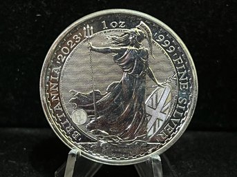 2023 Britannia One Troy Ounce .999 Fine Silver Coin