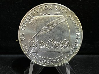 1987 P US Constitution Commemorative Silver Uncirculated Coin