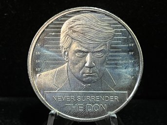 Donald Trump Mugshot One Troy Ounce .999 Fine Silver Round