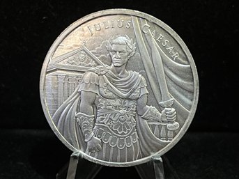 Legendary Warriors Julius Caesar One Troy Ounce .999 Fine Silver Round