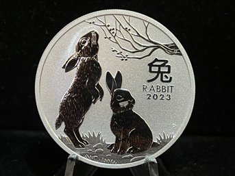 2023 Australia Rabbit One Troy Ounce .999 Fine Silver Coin
