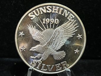 Sunshine Mining Eagle One Troy Ounce .999 Fine Silver Round