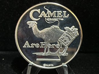 Camel Cigarettes One Troy Ounce .999 Fine Silver Round
