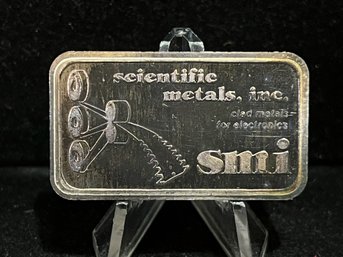 Oxford Scientific Metals, Inc One Troy Ounce .999 Fine Silver Bar