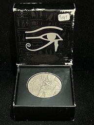 Scottsdale Mint Egyptian Relic Series Horus Coin Two Troy Ounce .999 Fine Silver Round