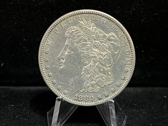 1880 S Morgan Silver Dollar - Almost Uncirculated