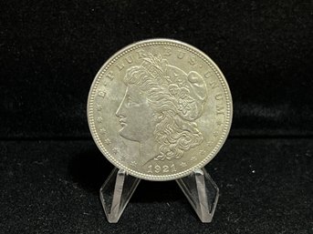 1921 P Morgan Silver Dollar - Almost Uncirculated