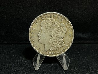 1921 P Morgan Silver Dollar - Almost Uncirculated