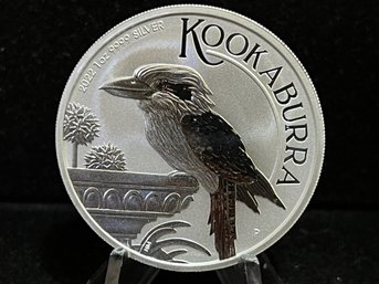 2018 Australia Kookaburra One Dollar One Troy Ounce .999 Fine Silver Coin
