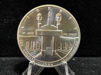 1984 S Olympic Commemorative Uncirculated Silver Dollar