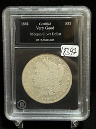 1882 P Morgan Silver Dollar - Very Good