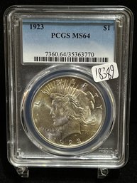 1923 P Peace Silver Dollar - PCGS MS64