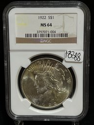 1922 P Peace Silver Dollar - NGC MS64