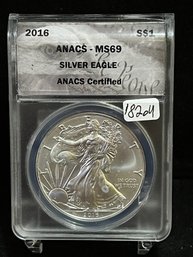 2016 P United States American Eagle Silver Dollar - ANACS MS69