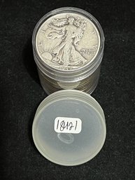 Roll Of US Silver Walking Liberty Half Dollars - Mixed Variety