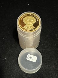 Roll Of Proof Presidential Dollar Coins $25 Face Value - Mixed Years And Mint Marks