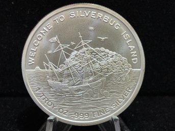 2015 Welcome To Silverbug Island .999 Fine Silver 1 Troy Ounce Round