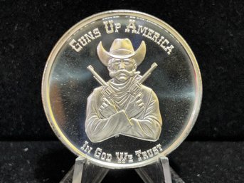 Guns Up America .999 Fine Silver 1 Troy Ounce Round