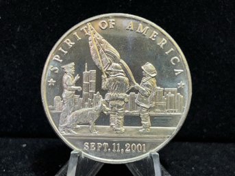 Spirit Of America September 11, 2001 .999 Fine Silver 1 Troy Ounce Round