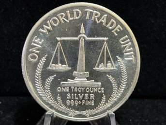 One World Trade Unit .999 Fine Silver 1 Troy Ounce Round