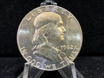 1962 D Franklin Silver Half Dollar - Uncirculated