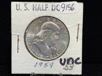1959 Franklin Silver Half Dollar - Uncirculated