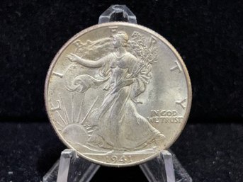 1941 Walking Liberty Silver Half Dollar - Uncirculated