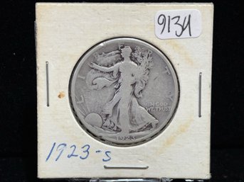 1923 S Walking Liberty Silver Half Dollar - Good