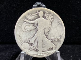 1916 Walking Liberty Silver Half Dollar - Average Circulated